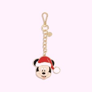 Mickey Mouse Gold Enamel Bag Charm 🎄